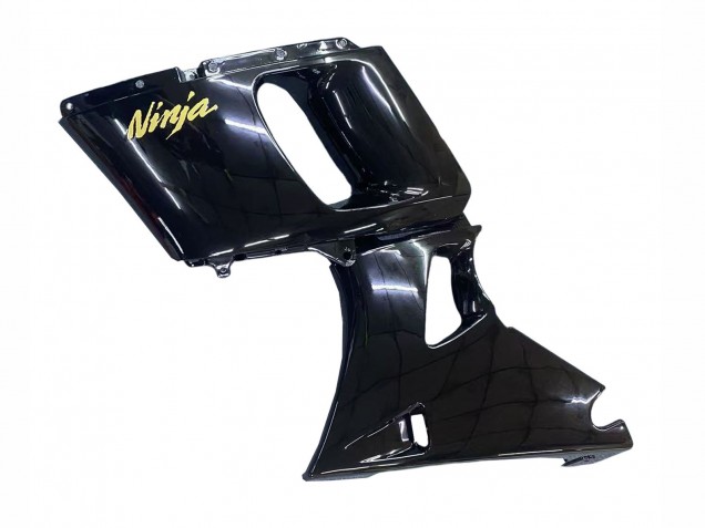 1993-2007 Glossy Black Gold Ninja Kawasaki ZZR400 Motorcycle Fairings