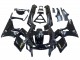 1993-2007 Glossy Black Gold Ninja Kawasaki ZZR400 Motorcycle Fairings