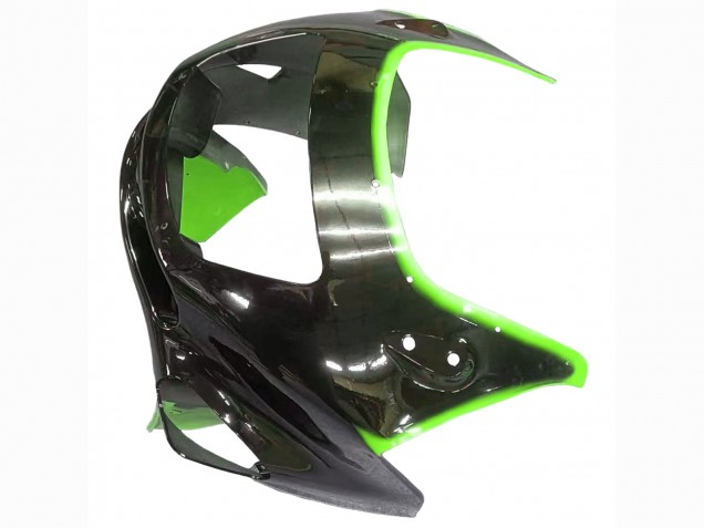 1993-2007 Green Glossy Black Flame Kawasaki ZZR400 Motorcycle Fairings