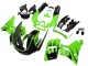 1998-2003 Green Glossy Black Flame Kawasaki ZZR600 Motorcycle Fairings