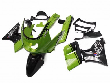 1993-2007 Green Glossy Black Elf Touch4 Bridgestone Kawasaki ZZR400 Motorcycle Fairings