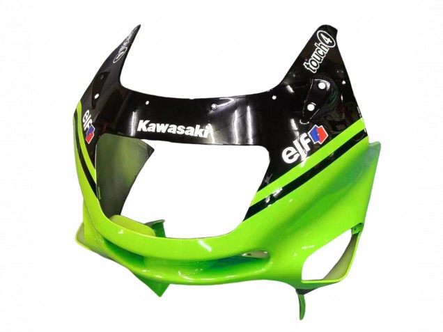 1993-2007 Green Glossy Black Blue Monster Elf Touch4 Bridgestone Kawasaki ZZR400 Motorcycle Fairings