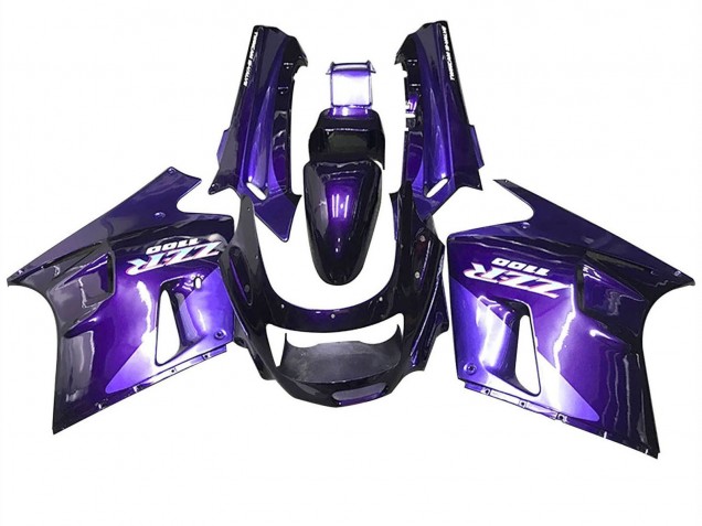 1990-1992 Purple Blue Kawasaki ZZR1100 Motorcycle Fairings