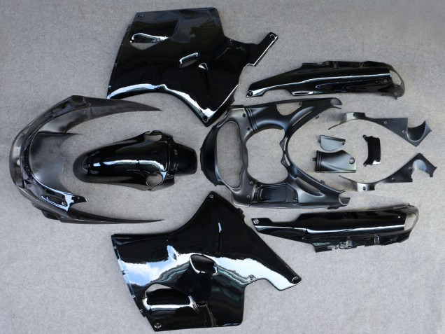 1993-2003 Glossy Black Kawasaki ZZR1100 Motorcycle Fairing