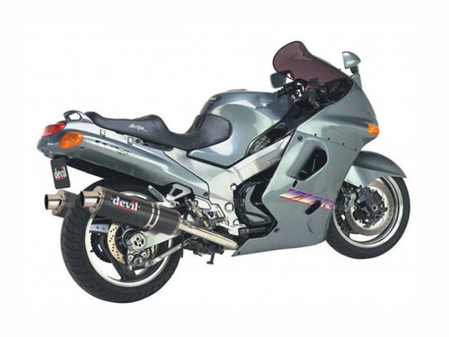 1993-2003 Grey Kawasaki ZZR1100 Motorcycle Fairings
