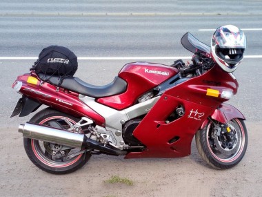 1993-2003 Red Kawasaki ZZR1100 Motorcycle Fairings