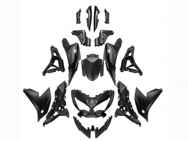 2022-2025 Matte Black Kawasaki Versys 650 Motorcycle Fairings