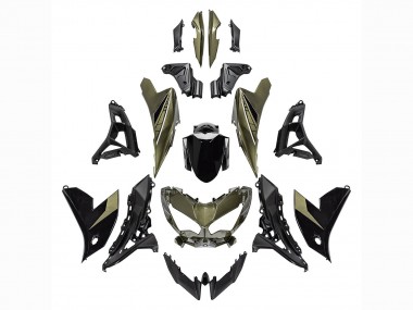 2022-2025 Dark Green Black Kawasaki Versys 650 Motorcycle Fairings