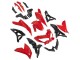 2022-2025 Red Black Kawasaki Versys 650 Motorcycle Fairings
