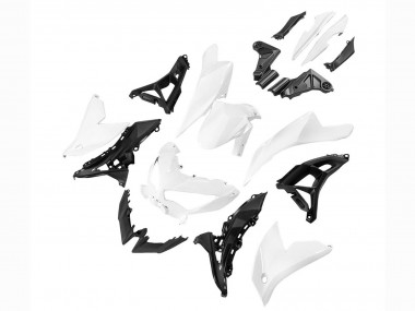 2022-2025 White Kawasaki Versys 650 Motorcycle Fairings