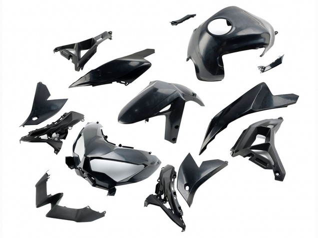 2022-2025 Glossy Black Kawasaki Versys 650 Motorcycle Fairings