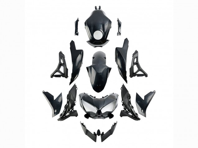 2022-2025 Glossy Black Kawasaki Versys 650 Motorcycle Fairings