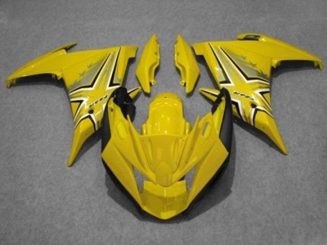 2009-2015 Yellow Black Yamaha FZ6R Motorcycle Fairings