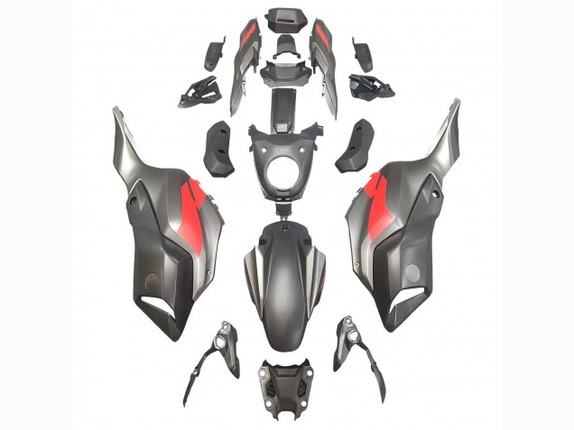 2012-2017 Grey Red Yamaha MT07/FZ07 Motorcycle Fairings