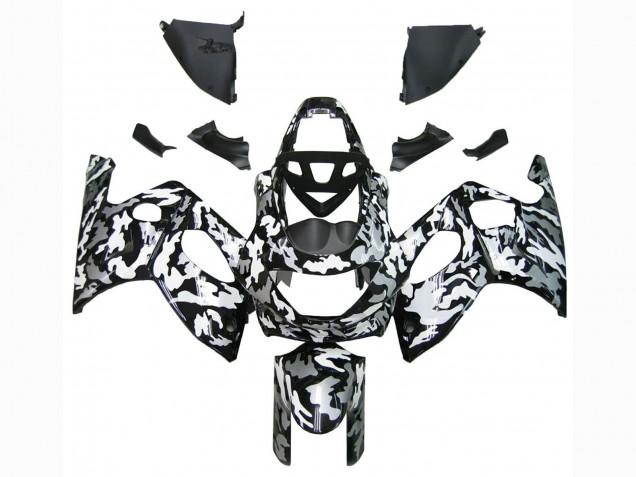 1996-2007 Black White Grey Camouflage Yamaha YZF600R Thundercat Motorcycle Fairings