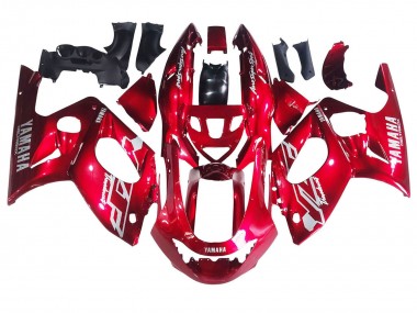 1996-2007 Red White Thunderace Yamaha YZF600R Thundercat Motorcycle Fairings