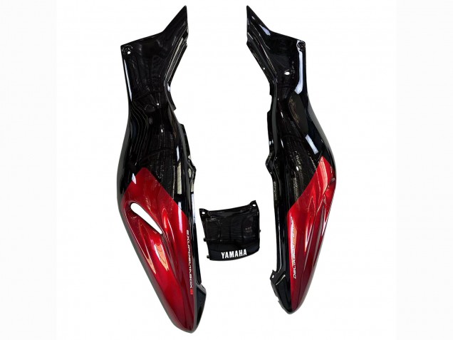 1997-2007 Black with Dark Red Flame Yamaha YZF 1000R Thunderace Motorcycle Fairings