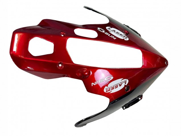 1997-2007 Black with Dark Red Flame Yamaha YZF 1000R Thunderace Motorcycle Fairings