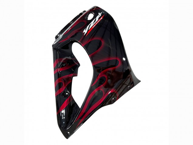 1997-2007 Black with Red Flame Yamaha YZF 1000R Thunderace Motorcycle Fairing Kits