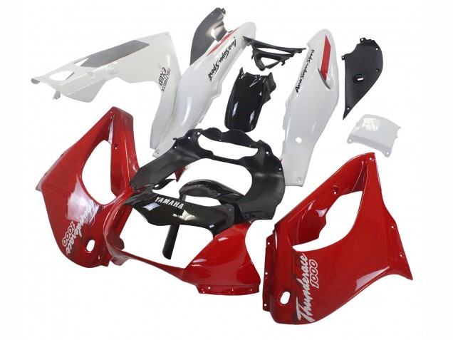 1997-2007 Red Black White Thunderace Yamaha YZF 1000R Thunderace Motorcycle Fairings
