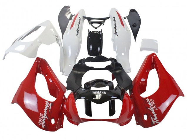 1997-2007 Red Black White Thunderace Yamaha YZF 1000R Thunderace Motorcycle Fairings