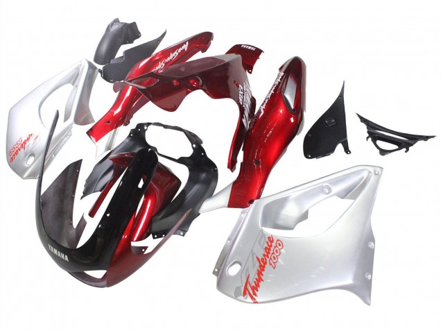 1997-2007 Red Silver Thunderace Yamaha YZF 1000R Thunderace Motorcycle Fairings