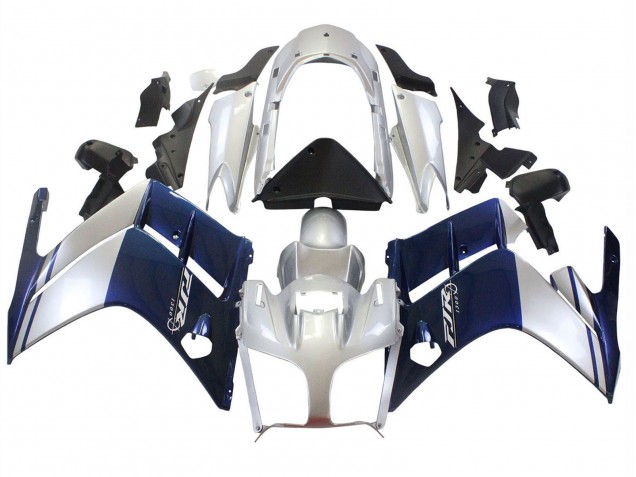 2001-2006 Dark Blue Silver Yamaha FJR1300 Motorcycle Fairings