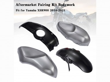 2016-2021 Black Grey Yamaha XSR900 Motorcycle Fairings