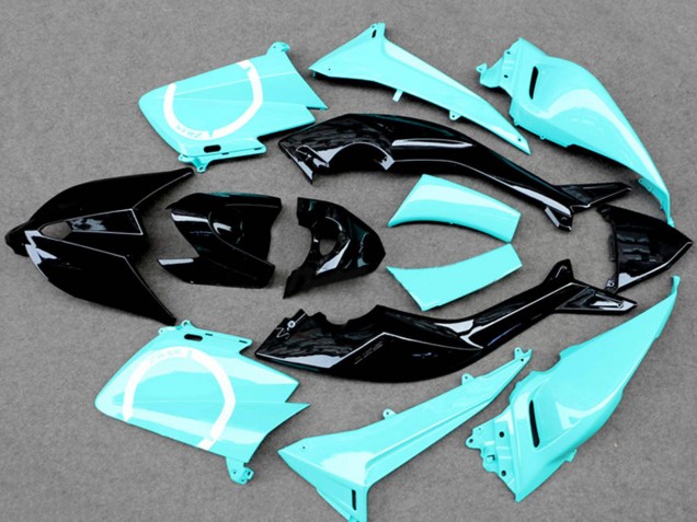 2012-2014 Light Blue Glossy Black Yamaha TMAX530 Motorcycle Fairings