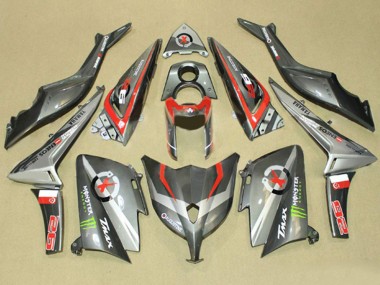 2012-2014 Grey Red Monster ENEOS Yamaha TMAX530 Motorcycle Fairings