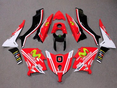 2012-2014 Red White ENEOS MoviStar Yamalube Yamaha TMAX530 Motorcycle Fairings