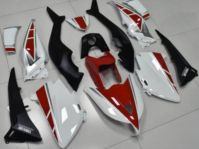 2012-2014 White Red Silver Yamalube Yamaha TMAX530 Motorcycle Fairings