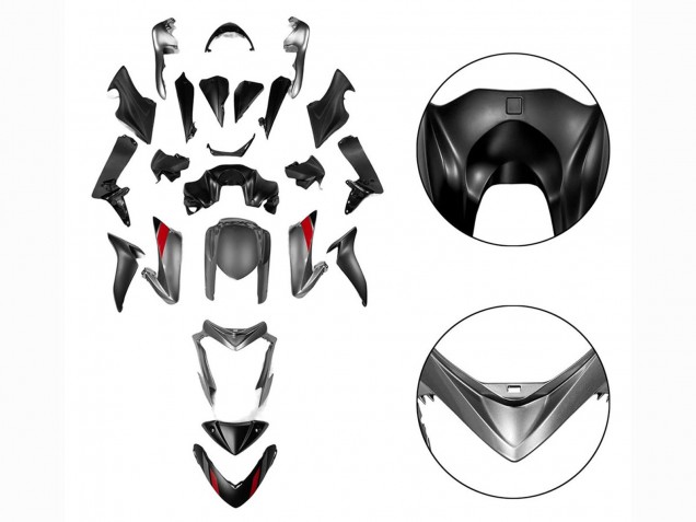 2015-2020 Black Grey Suzuki GSX-S 1000 Motorcycle Fairings