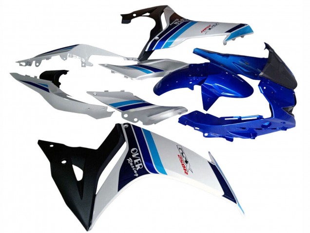 2017-2020 White Blue Black Racing Suzuki GSX250R Motorcycle Fairings