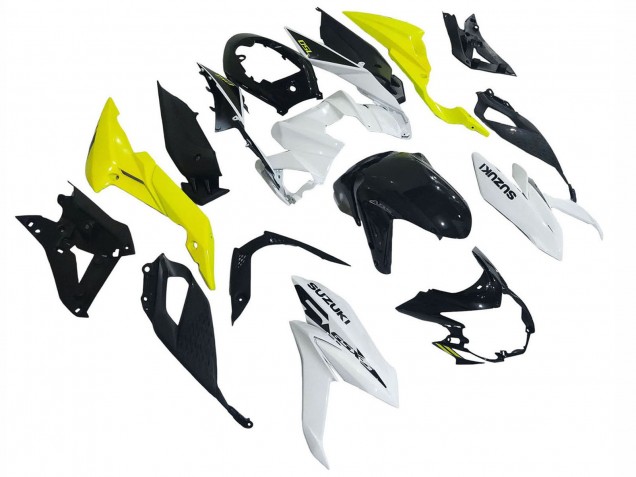 2017-2022 White Yellow Suzuki GSX-S 750 Motorcycle Fairings