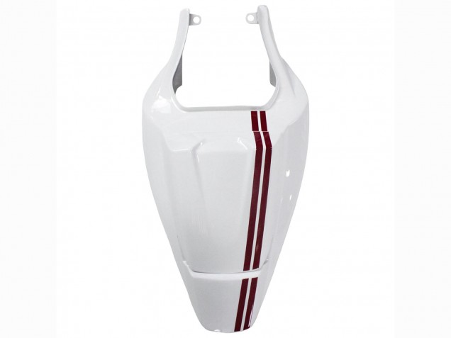2003-2013 White with Dark Red Lines Suzuki SV650 Motorcycle Fairings