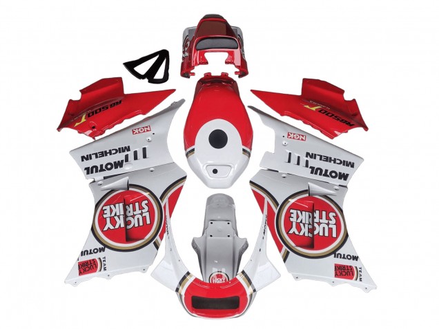 1984-1987 White Red Lucky Strike Motul Michelin Suzuki RG400 RG500 RG400/500 Motorcycle Fairings