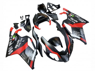 2003-2006 Black Red Aprilia RSV1000 Motorcycle Fairings