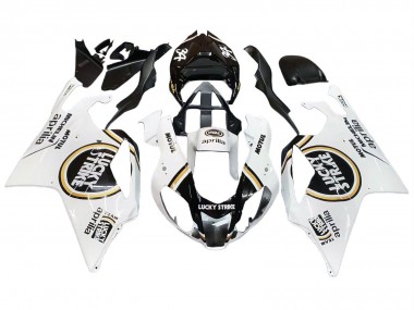 2003-2006 White Black Lucky Strike Motul Michelin Aprilia RSV1000 Motorcycle Fairings