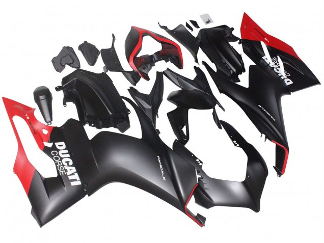 2020-2024 Red Matte Black Corse Ducati Panigale V2 Motorcycle Fairings