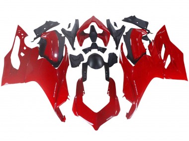 2020-2024 Red Matte Black Ducati Panigale V2 Motorcycle Fairing