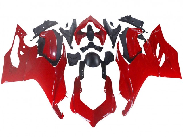 2020-2024 Red Matte Black Ducati Panigale V2 Motorcycle Fairing