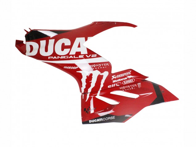 2020-2024 Red Glossy Black Monster Corse Ducati Panigale V2 Motorcycle Fairings