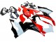 2020-2024 White Red Glossy Black Ducati Panigale V2 Motorcycle Fairing Kits