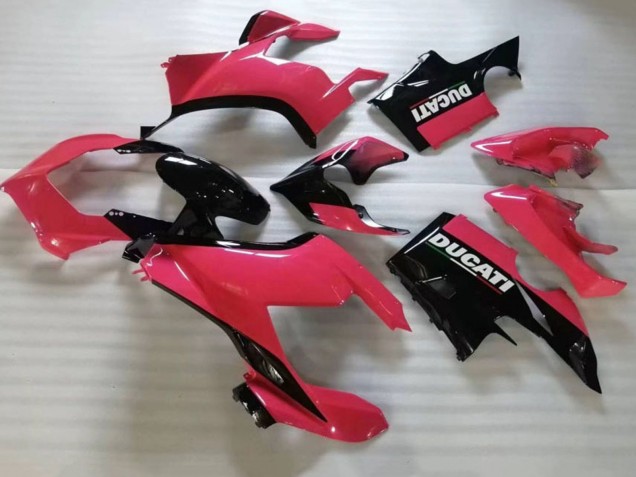 2020-2021 Pink Glossy Black Ducati Panigale V4 V4S Motorcycle Fairing