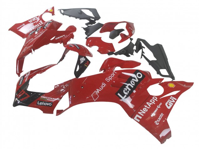 2020-2021 Red Glossy Black Lenovo 117 Ducati Panigale V4 V4S Motorcycle Fairing