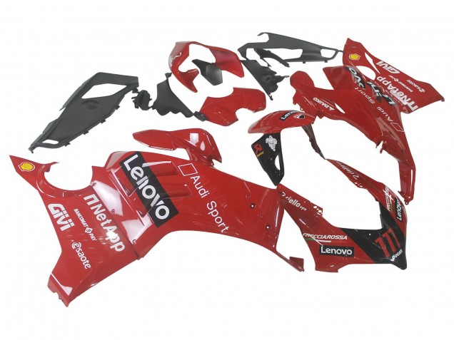 2020-2021 Red Glossy Black Lenovo 117 Ducati Panigale V4 V4S Motorcycle Fairing