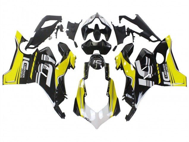 2020-2021 Yellow White Glossy Black Ducati Panigale V4 V4S Motorcycle Fairings
