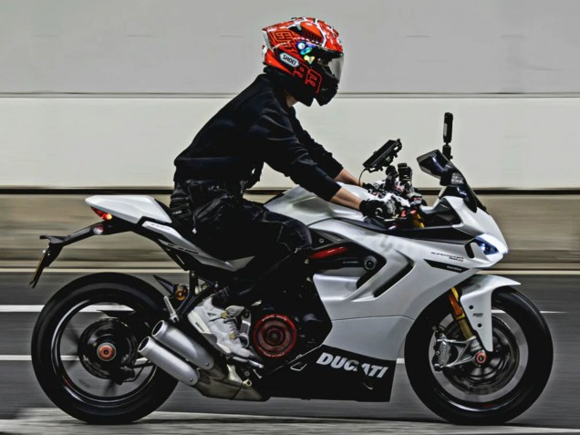 2021-2024 White Black Ducati Supersport 950/950S Motorcycle Fairings