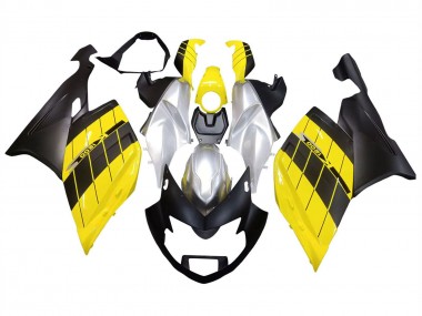 2005-2010 Yellow Silver Matte Black BMW K1200S Motorcycle Fairings